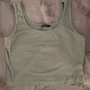 Mint green crop top